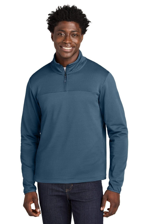 Aim 1/4-Zip Fleecejacke Vahler Schattenblau S 