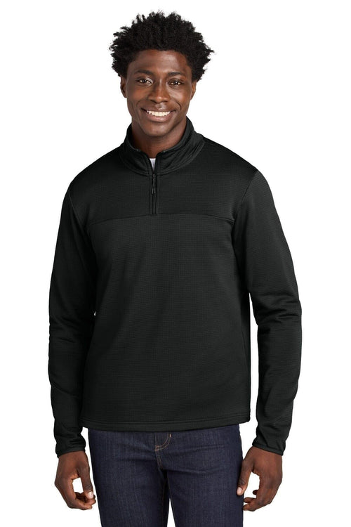 Aim 1/4-Zip Fleecejacke Vahler Schwarz S 