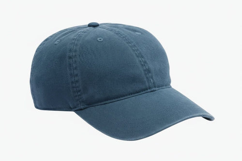 Baseball Cap Aus Gewaschener Baumwoll-Twill Vahler Mineralblau 