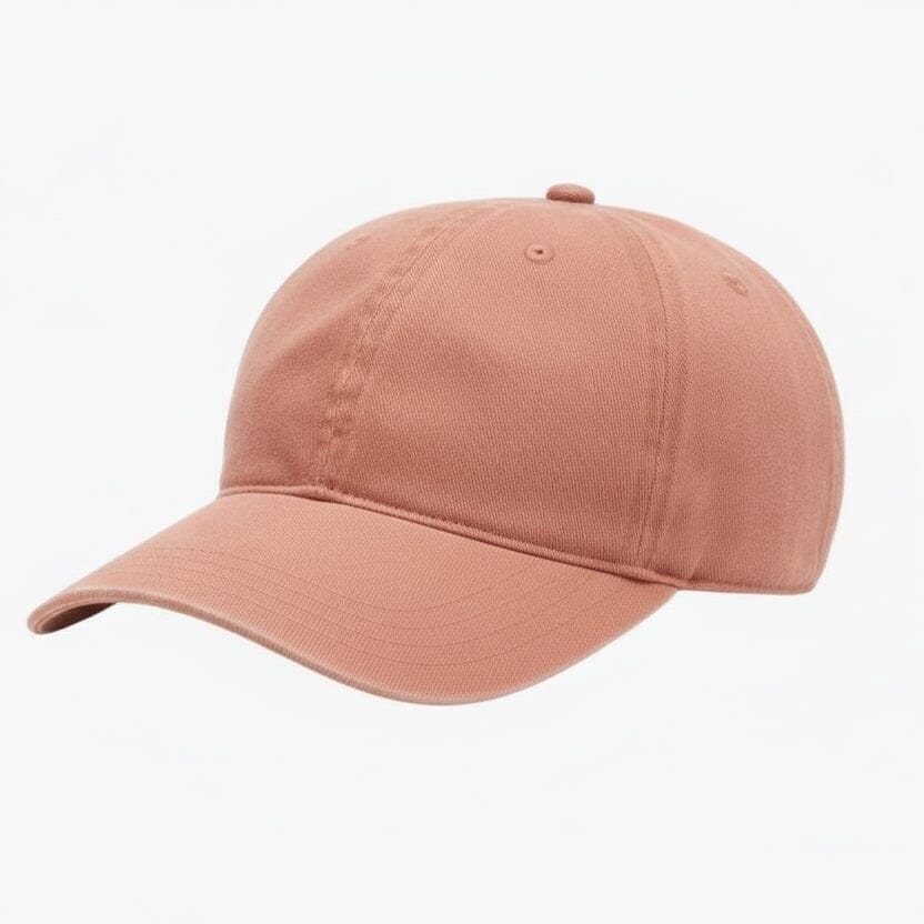 Baseball Cap Aus Gewaschener Baumwoll-Twill Vahler Terrakottabraun 