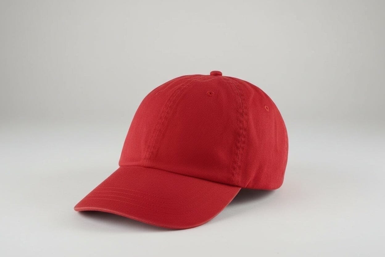 Baumwoll-Chino Baseball Cap Vahler Rot 