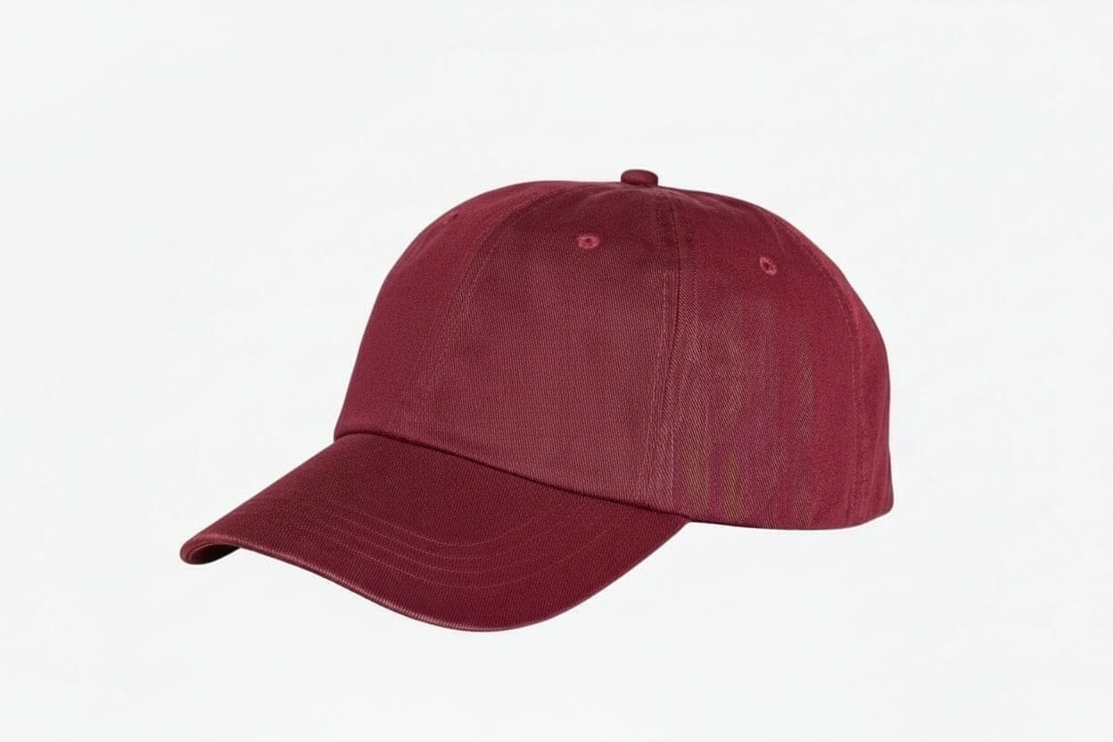 Baumwoll-Chino Baseball Cap Vahler Weinrot 