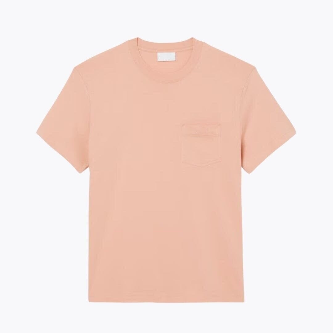 Baumwoll-T-Shirt Mit Brusttasche Vahler Rosé-Beige S 