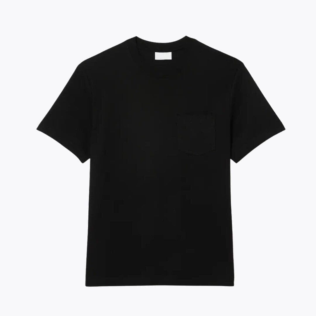 Baumwoll-T-Shirt Mit Brusttasche Vahler Schwarz S 