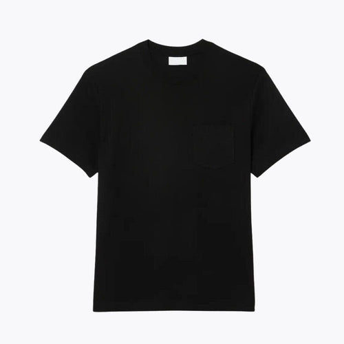 Baumwoll-T-Shirt Mit Brusttasche Vahler Schwarz S 