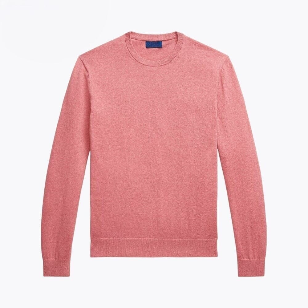 Baumwolle-Kaschmir Rundhals Pullover Vahler Erdbeer Gelato S 