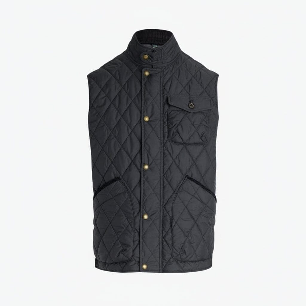 Beaton Gesteppte Utility-Weste Vahler Polo Schwarz S 