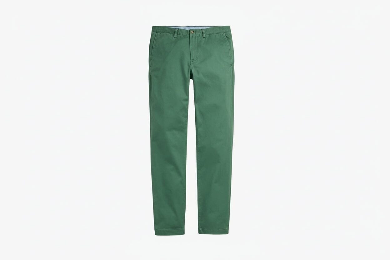Bedford Chino-Hose Aus Gewaschenem Baumwoll-Stretch Vahler Grün 28 