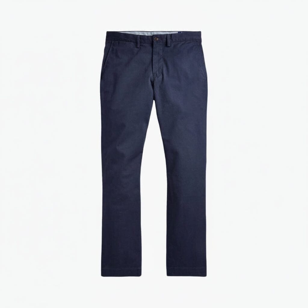 Bedford Chino-Hose Aus Gewaschenem Baumwoll-Stretch Vahler Marineblau 28 
