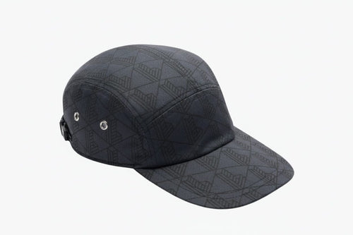 Bedruckte Twill Jockey Kappe Vahler Dunkelgrau / Schwarz 