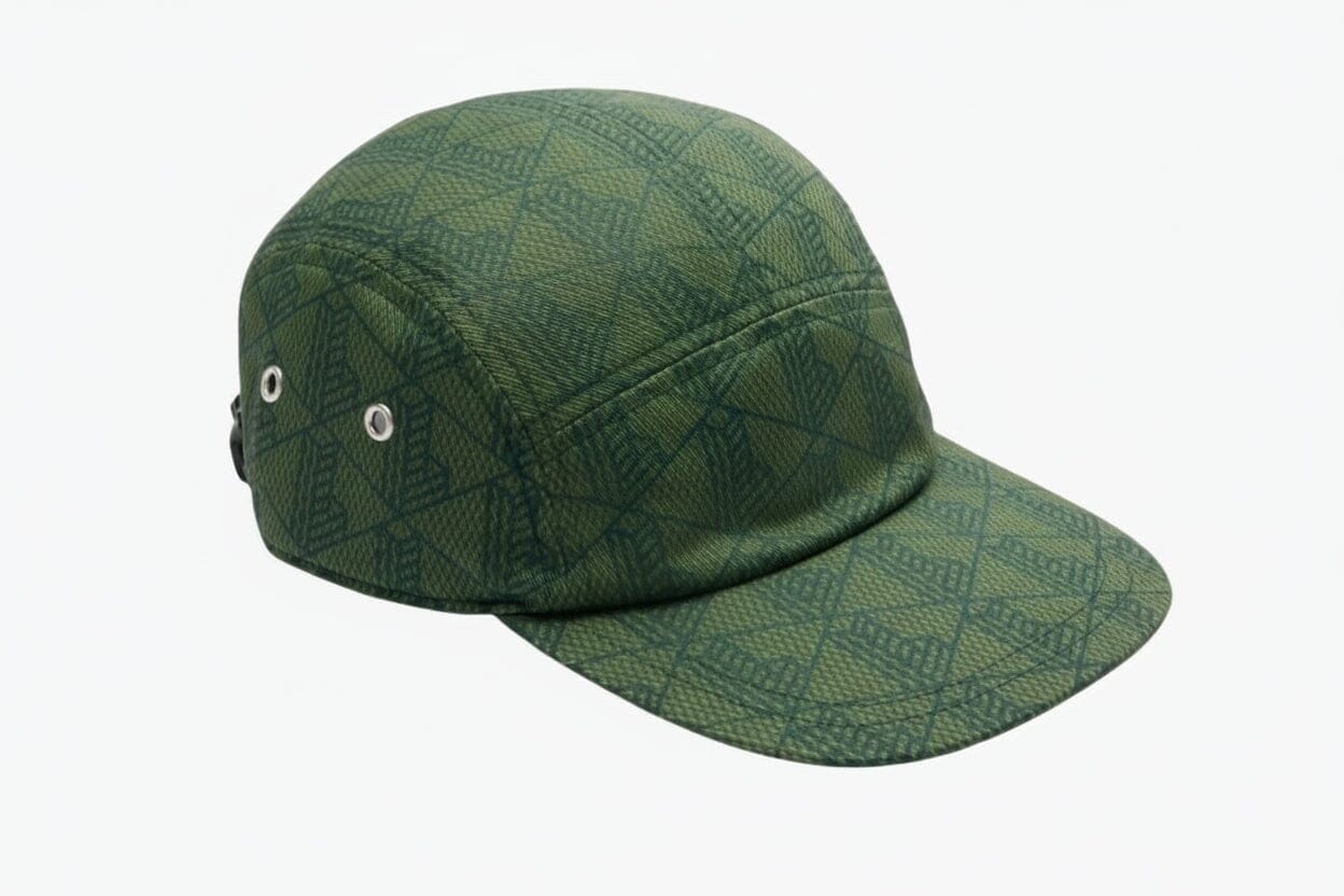 Bedruckte Twill Jockey Kappe Vahler Grün 