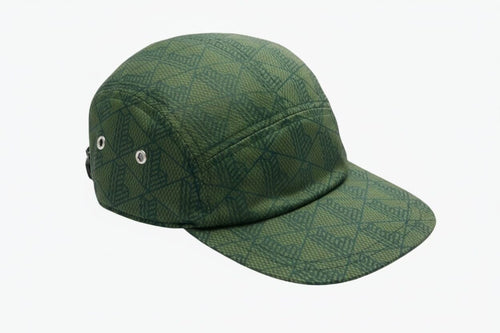 Bedruckte Twill Jockey Kappe Vahler Grün 