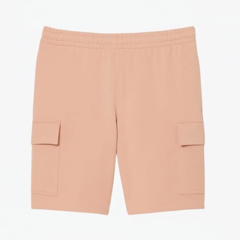 Cargo-Shorts Aus Baumwoll-Fleece Vahler Rosabeige S 