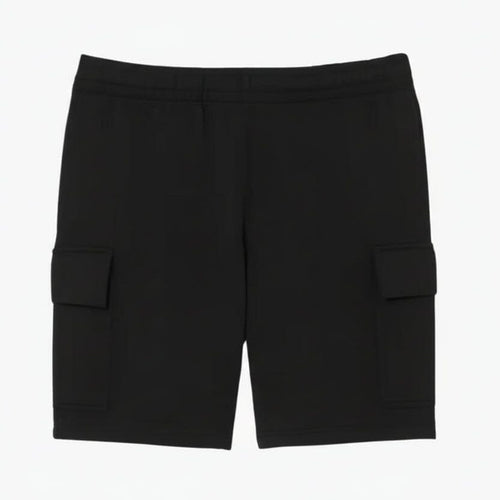 Cargo-Shorts Aus Baumwoll-Fleece Vahler Schwarz S 