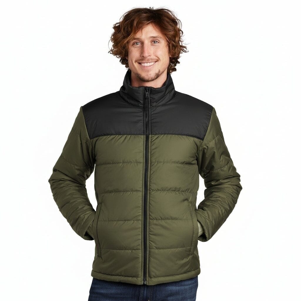 Chest Logo Everyday Isolierte Jacke Vahler Gebranntes Olivgrün S 