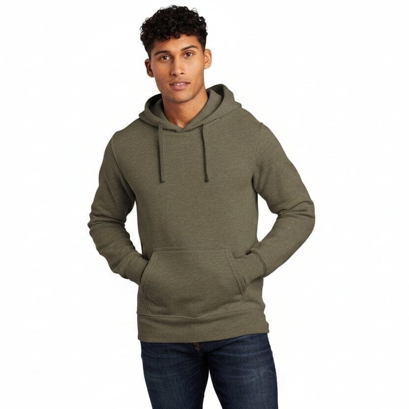 Chest Logo Pullover Hoodie Vahler Neues Taupe Grün Meliert S 