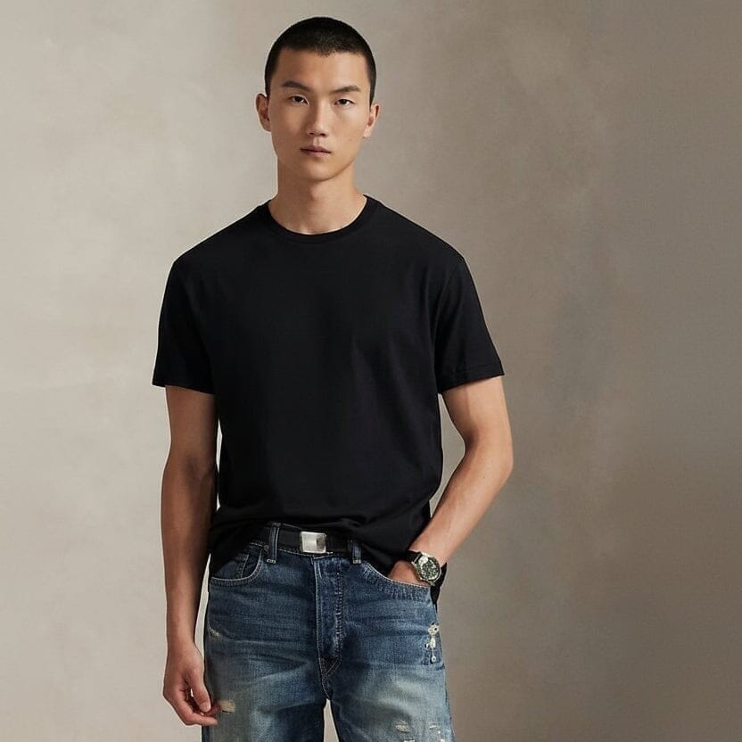 Classic Fit Polo Bear Jersey T-SHIRT Schwarz Vahler 