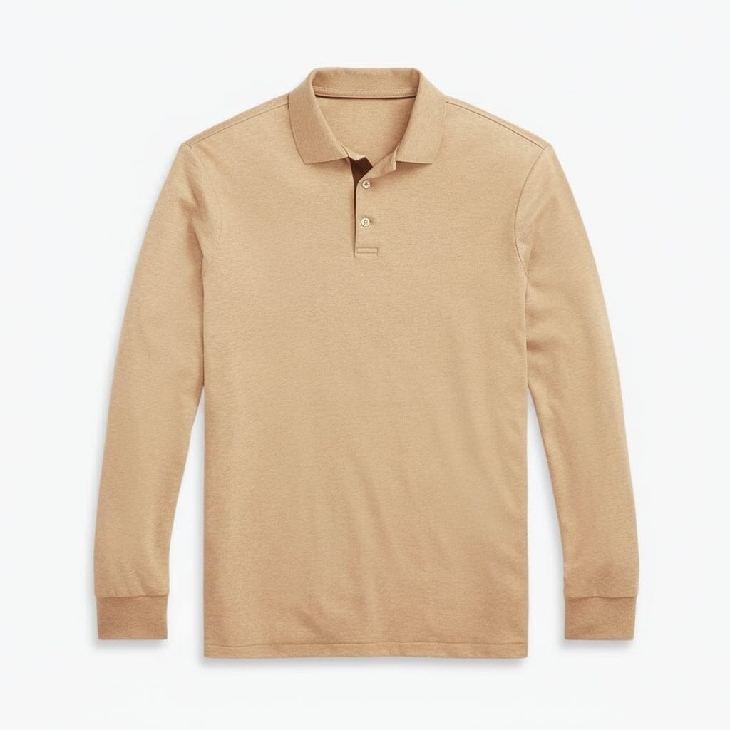 Classic Fit Polo-Shirt Aus Weicher Baumwolle Vahler Classic Kamel Meliert S 