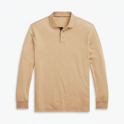 Classic Fit Polo-Shirt Aus Weicher Baumwolle Vahler Classic Kamel Meliert S 