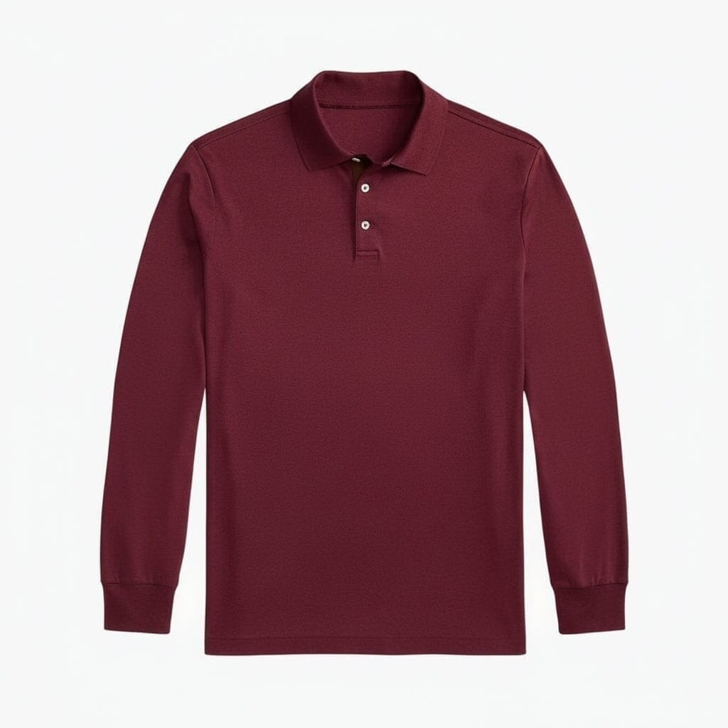 Classic Fit Polo-Shirt Aus Weicher Baumwolle Vahler Frühlingswein Meliert S 