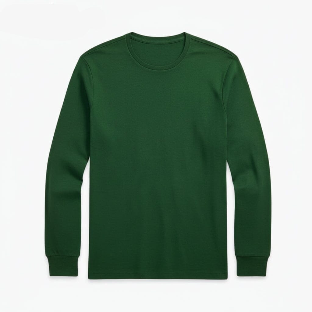 Classic Fit Rundhals T-SHIRT Aus Weicher Baumwolle Vahler Kieferngrün S 