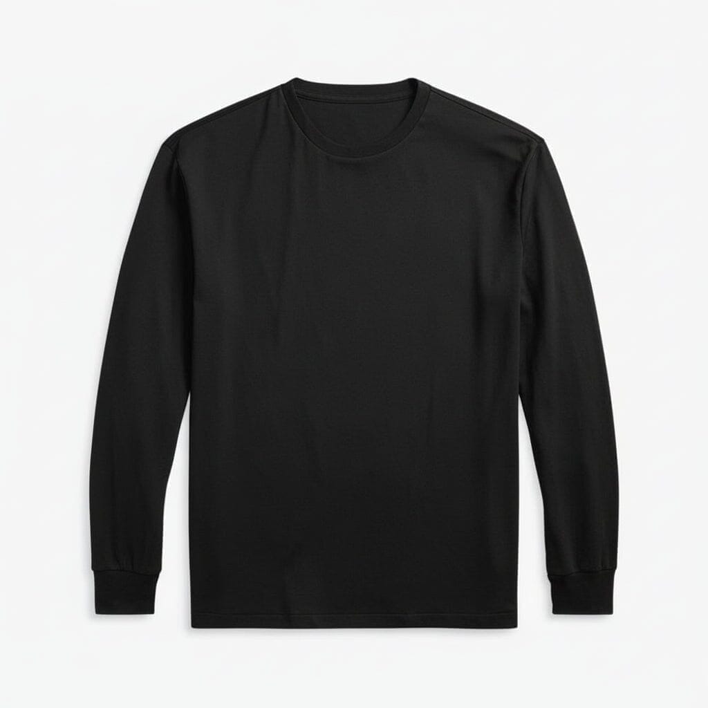 Classic Fit Rundhals T-SHIRT Aus Weicher Baumwolle Vahler Schwarz S 