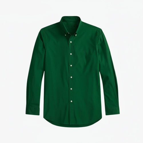 Classic Fit Stretch Poplin Hemd Vahler Grün S 