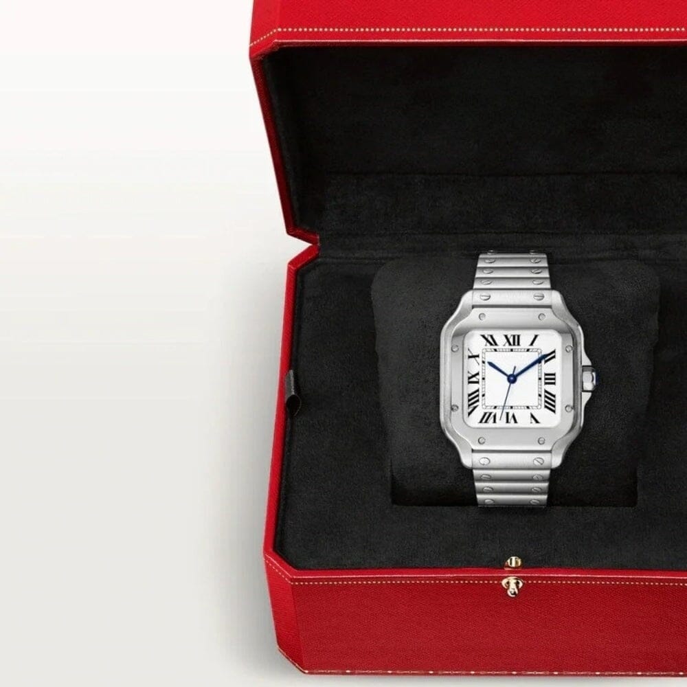 Classic Silber Herrenarmbanduhr Vahler 