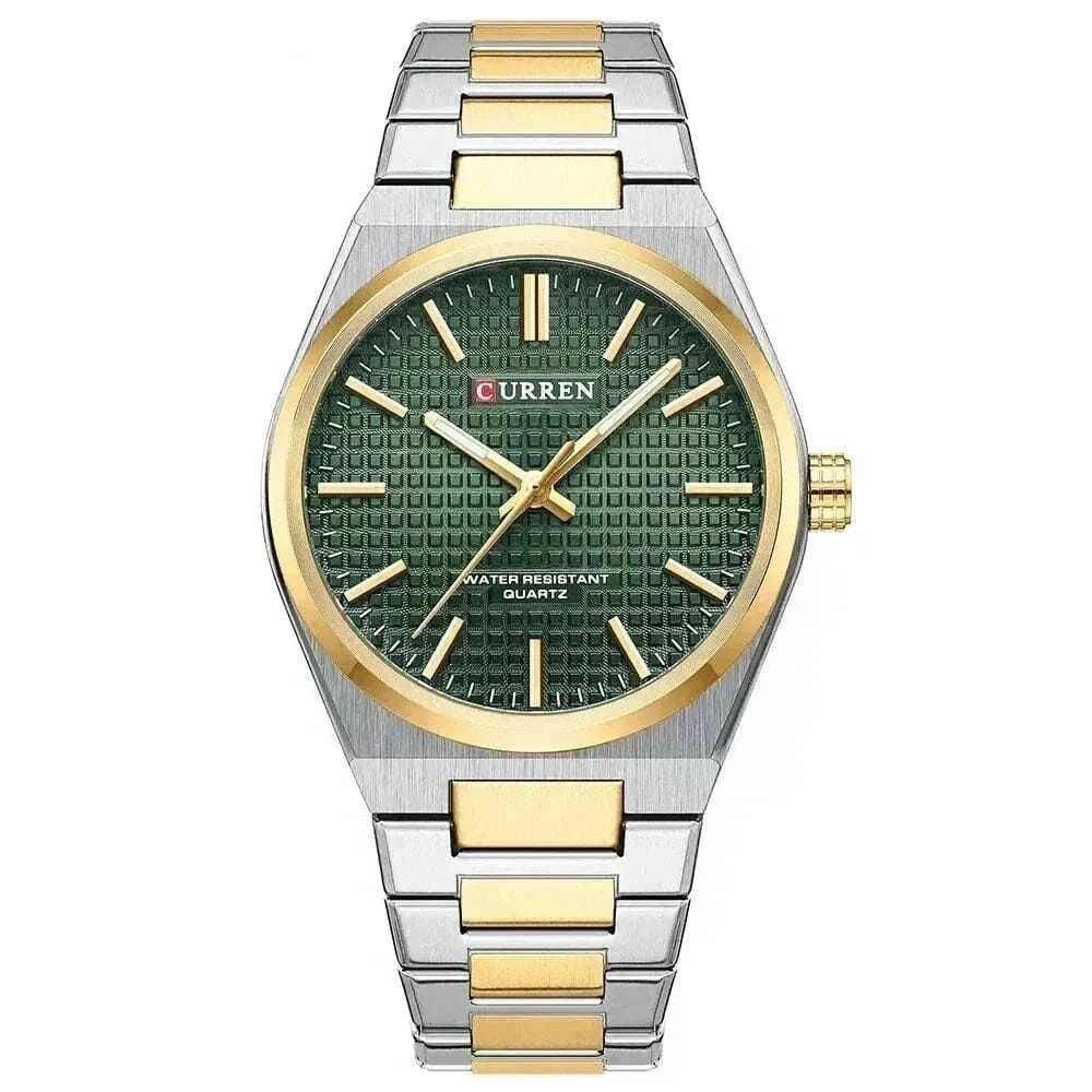 Curren Armbanduhr Vahler Gold Grün 