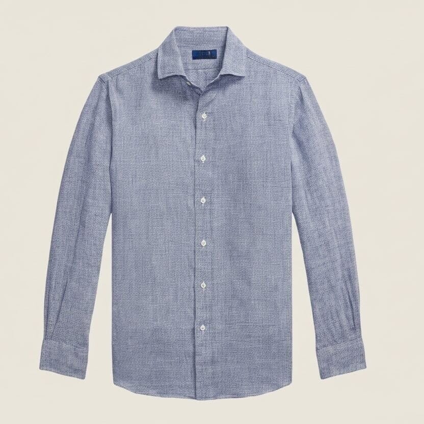 Custom Fit Leinenhemd Vahler Royal Weiß S 