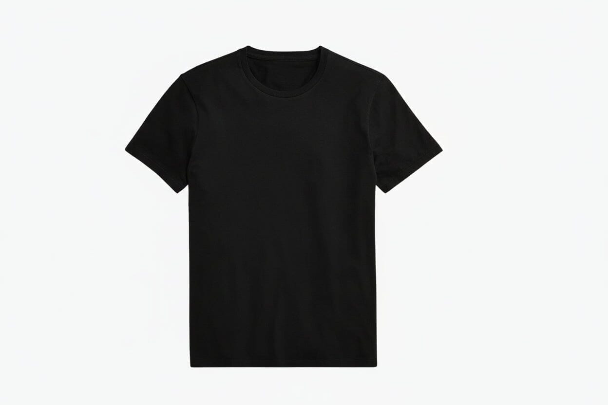 Custom Slim Fit Jersey Rundhals T-SHIRT Vahler Schwarz S 