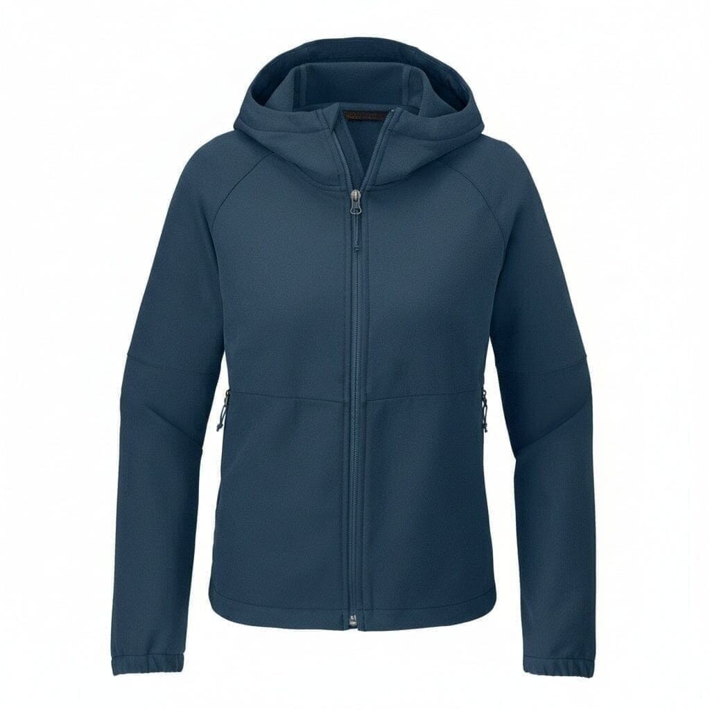 Damen Barr Lake Kapuzen-Softshell-Jacke Vahler Schattenblau Dark Heather S 