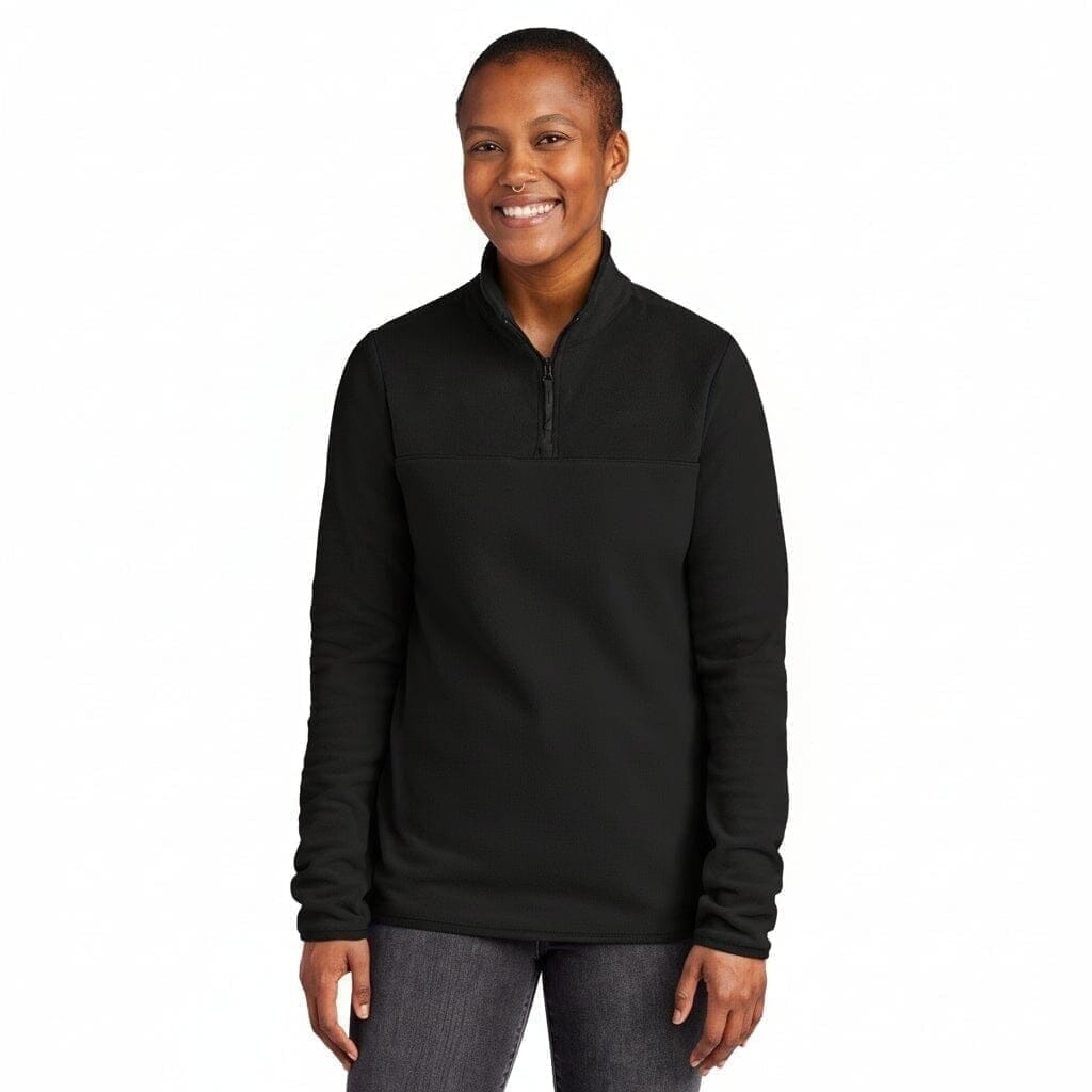 Damen Glacier 1/4-Zip Fleecejacke Vahler Schwarz S 