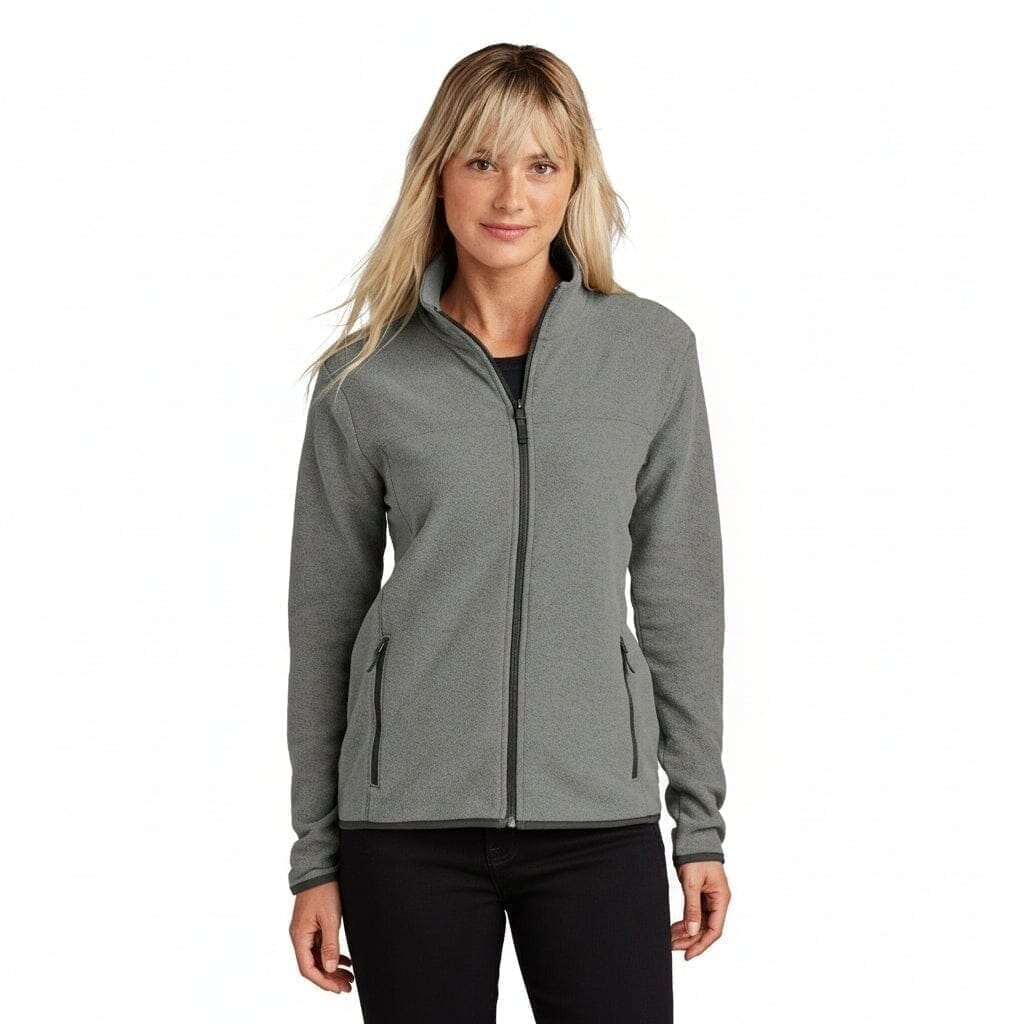 Damen Glacier Fleecejacke Mit Reißverschluss Vahler Medium Grey Heather S 