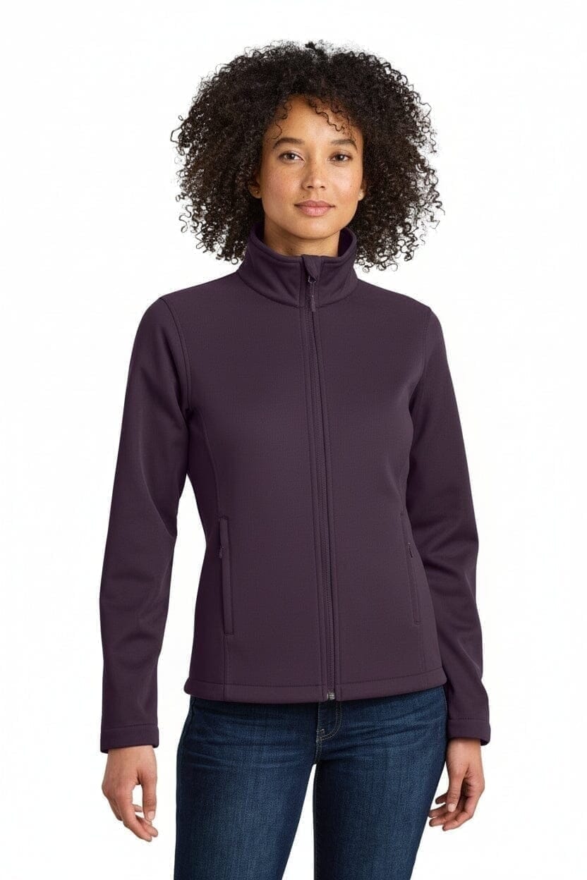 Damen Ridgewall Softshell-Jacke Mit Brustlogo Vahler Brombeer-Wein S 