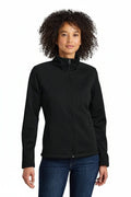 Damen Ridgewall Softshell-Jacke Mit Brustlogo Vahler Schwarz S 