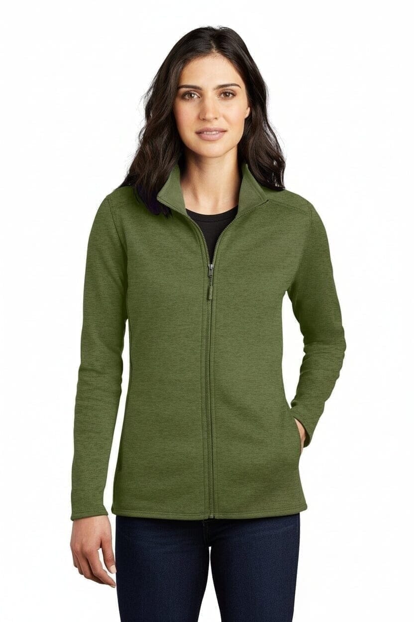 Damen Skyline Fleecejacke Mit Reißverschluss Vahler Kleeblatt Meliert S 
