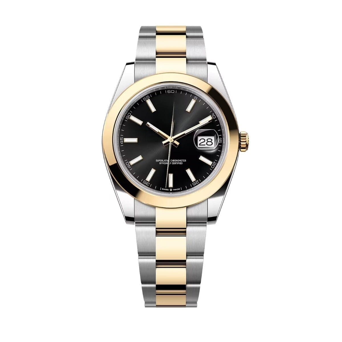 Datejust Gelbgold Schwarzes Zifferblatt 126303 Vahler 