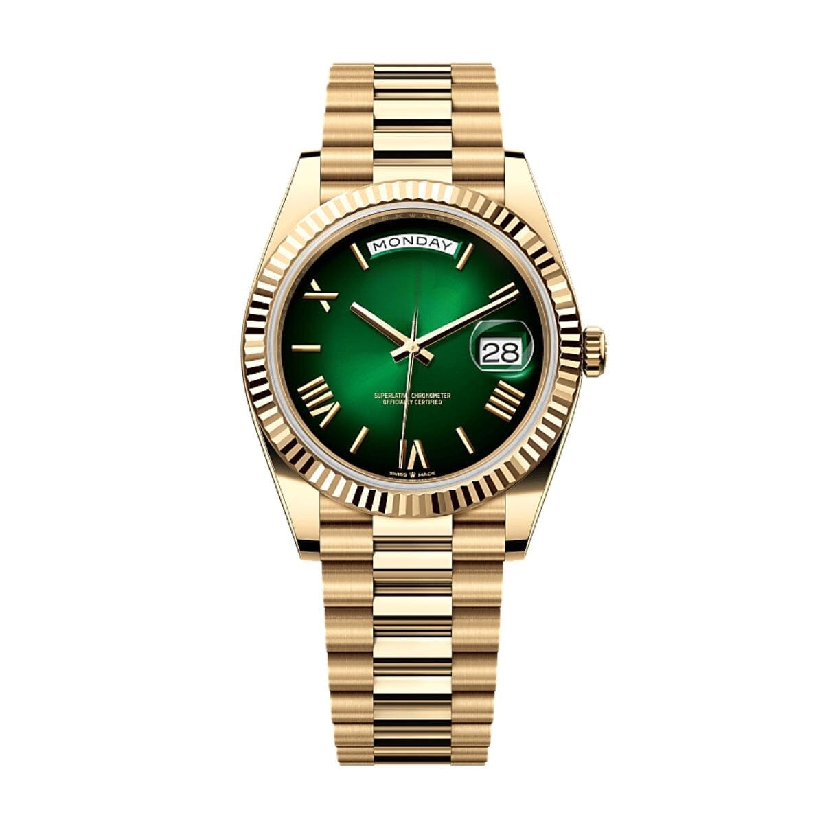 Day-Date 228238 "green Ombre" Herrenuhr Vahler 