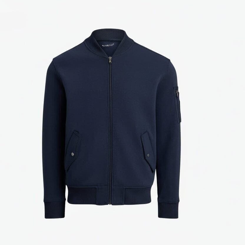 Doppelstrick Bomberjacke Vahler College Navy S 