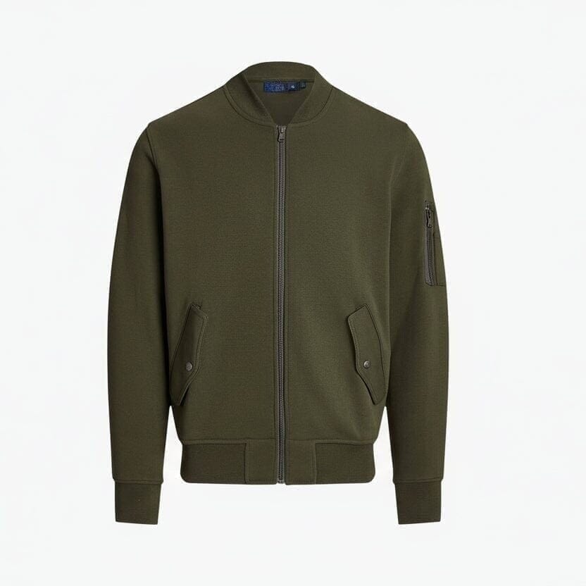 Doppelstrick Bomberjacke Vahler Company Olive S 