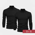 Double Elegance Rollkragenpullover – Kaufe 1, Erhalte 1 Gratis Vahler Schwarz Schwarz S