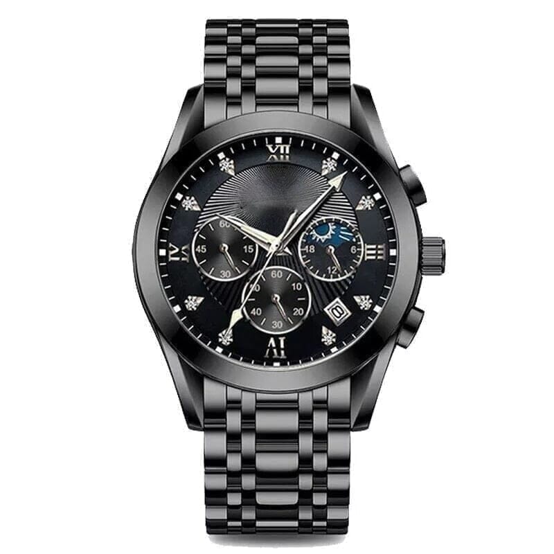 Elite Empyrean Luxus-Herrenuhr Mit Chronograph Vahler Elite Schwarz 