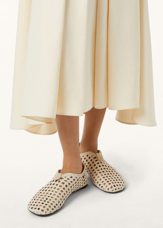Flacher Slipper Floaty Damen - Buttery Beige Vahler 