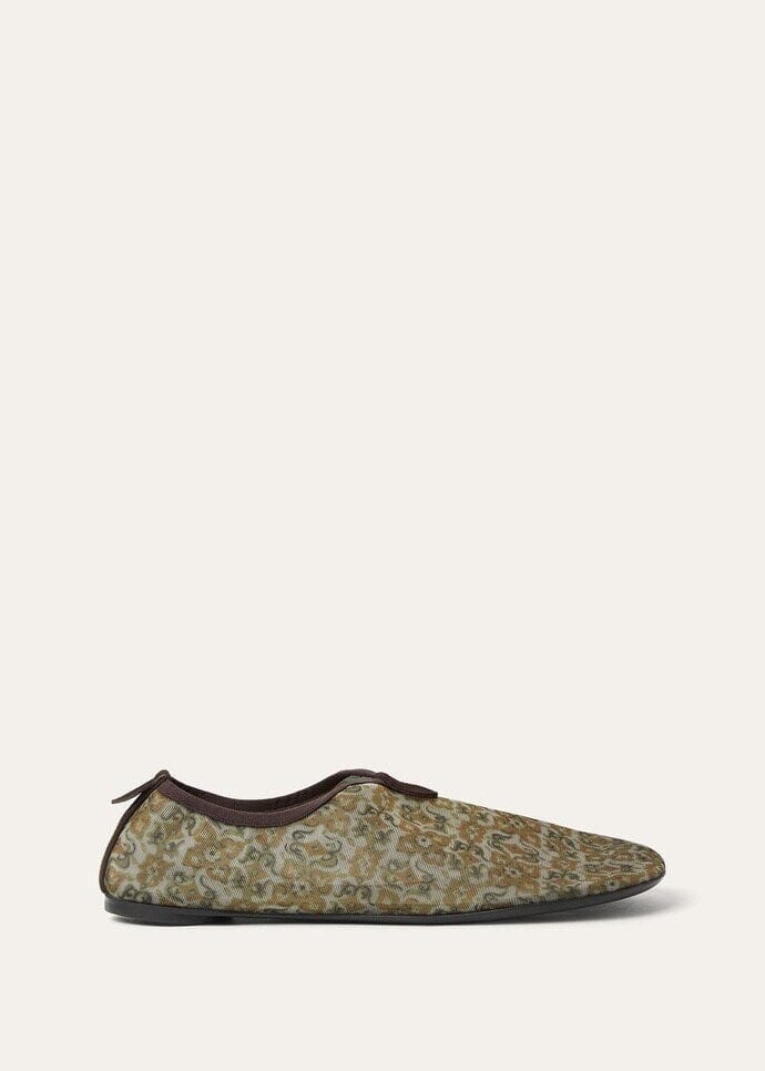 Flacher Slipper Floaty Damen - Light Olive/burnt Orange Vahler 