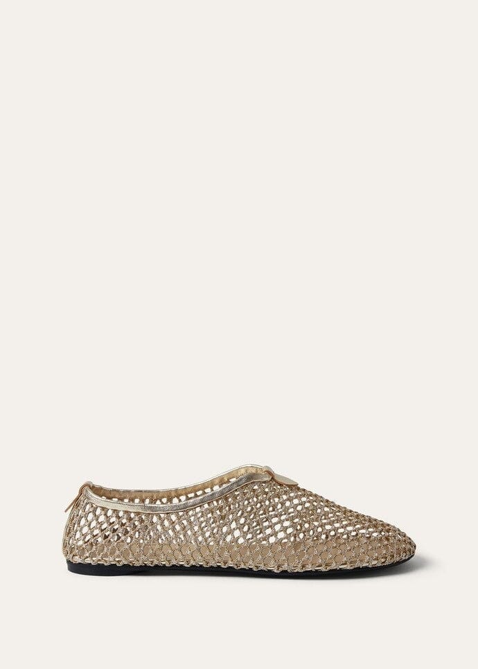 Flacher Slipper Floaty Damen - Rocher Gold/silver Dust Vahler 