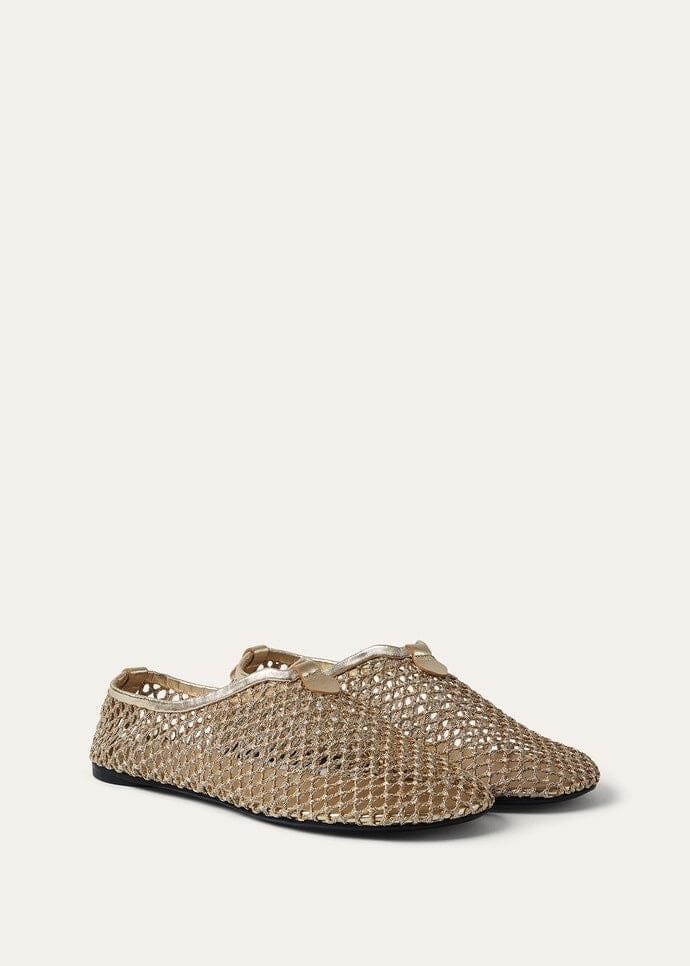 Flacher Slipper Floaty Damen - Rocher Gold/silver Dust Vahler 