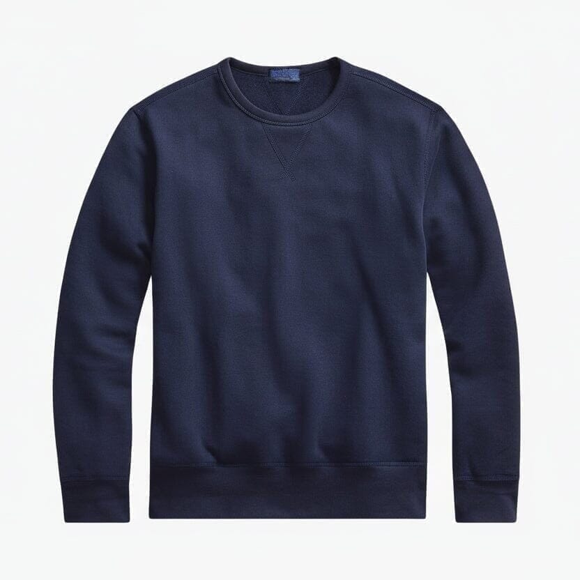 Fleece Sweatshirt Aus Baumwollmischung Vahler Marineblau S 
