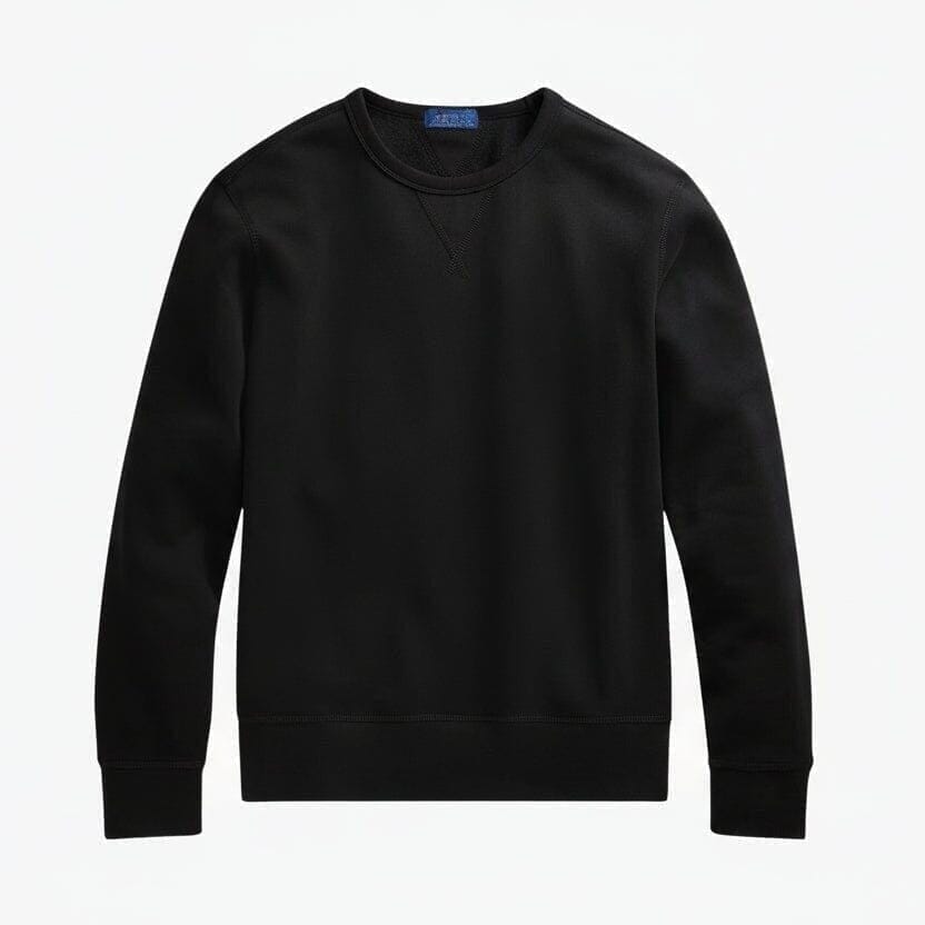 Fleece Sweatshirt Aus Baumwollmischung Vahler Schwarz S 