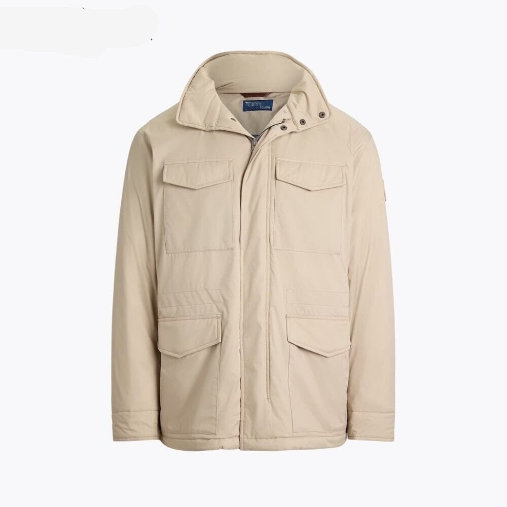 Gabardine Kapuzen-Fieldjacket Vahler Klassisches Steingrau S 